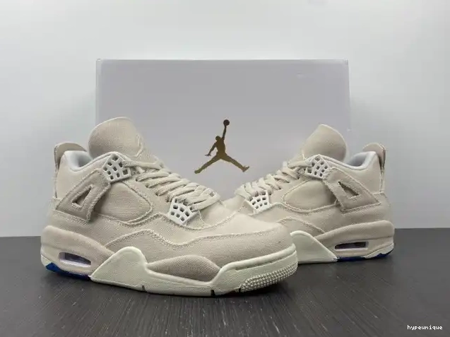 HYPE Jordan 4 Canvas Blank DQ4909-100 Retro (W) 0623